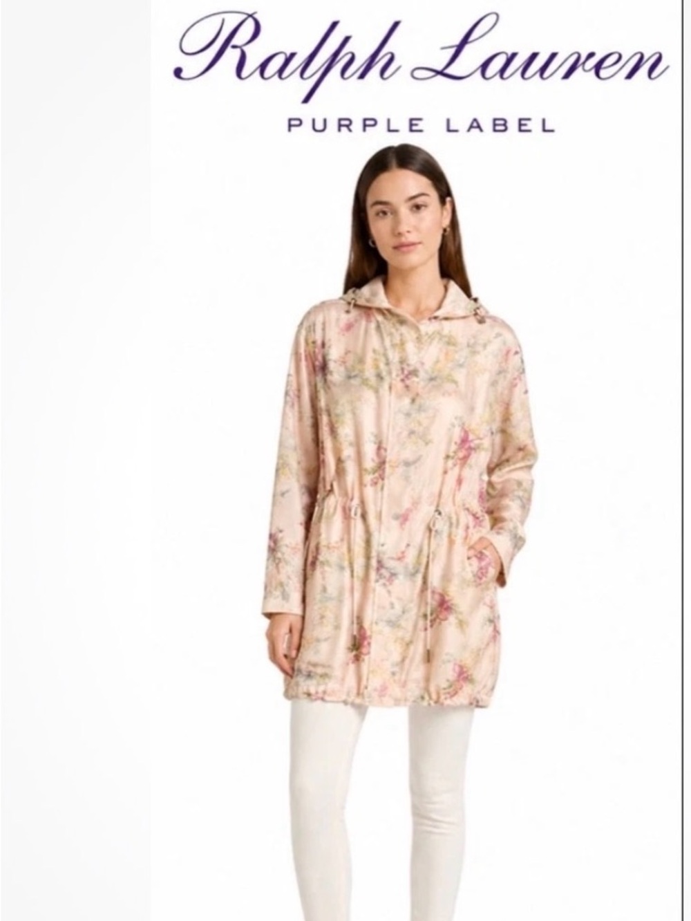 Ralph Lauren Purple Label Silk Organza Floral Orch